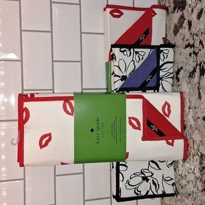 ❤️ Kate Spade reversible dish drying mat kiss lips